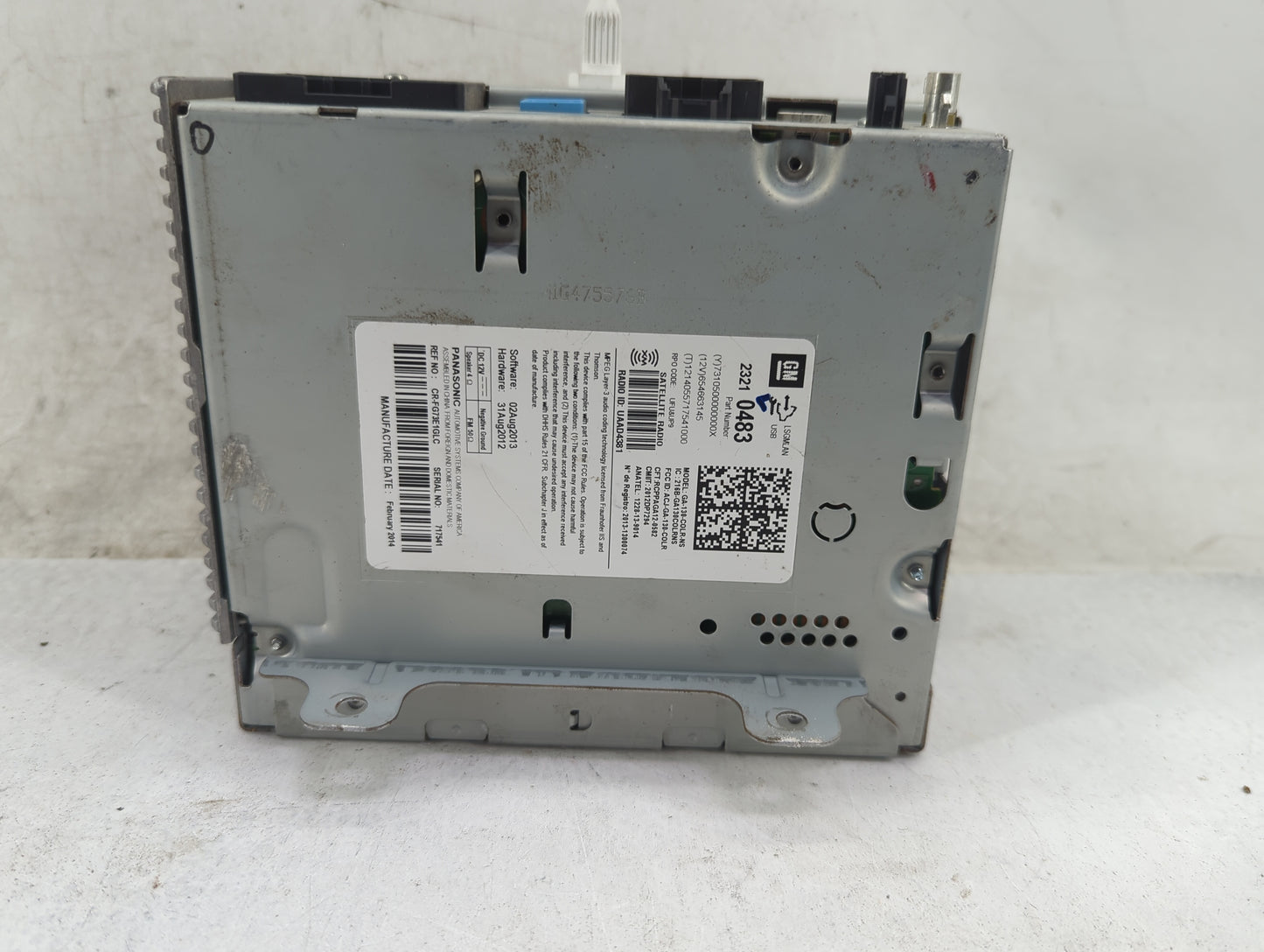 2014 Chevrolet Camaro Radio AM FM Cd Player Receiver Replacement P/N:23210483 Fits Fits 2016 OEM Used Auto Parts - Oemusedau