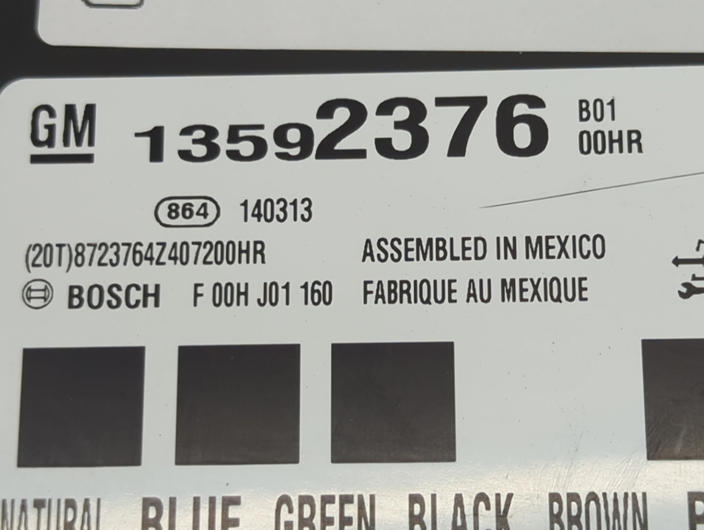 2014-2015 Chevrolet Camaro Body Control Module Bcm Inner Cabin Fuse Box - Oemusedautoparts1.com