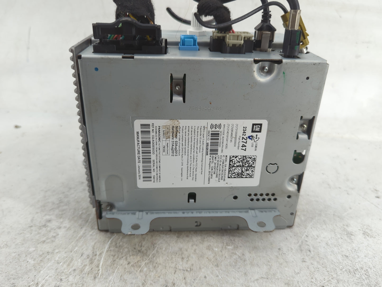 2014 Chevrolet Camaro Radio AM FM Cd Player Receiver Replacement P/N:23422747 GA-130-COLR-NS, ACJ-GA-130-COLR, CQ-AG63E0GDD 
