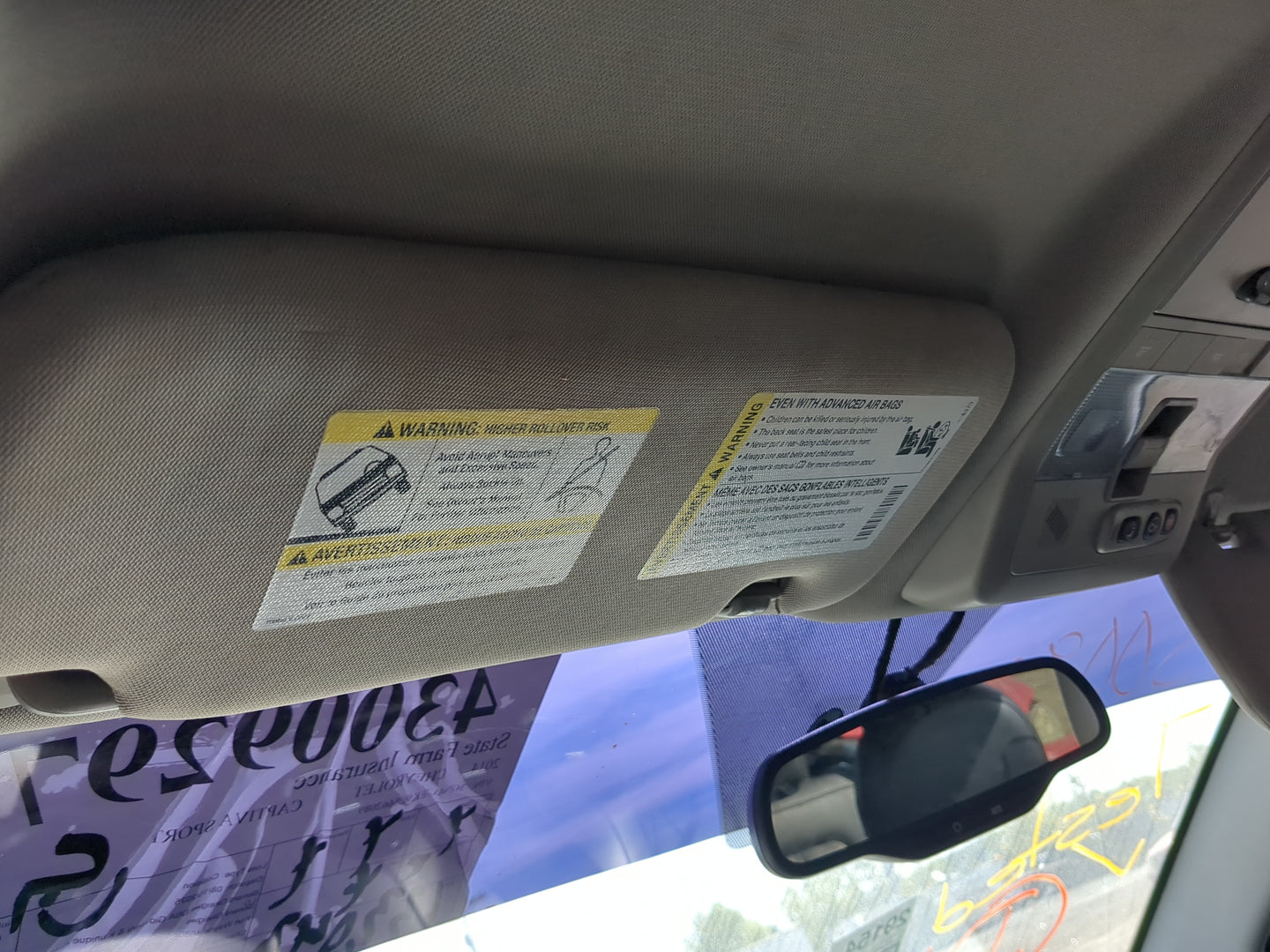 2012-2015 Chevrolet Captiva Sport Sun Visor Shade Replacement Driver Left Mirror Fits Fits 2008 2009 2010 2012 2013 2014 201