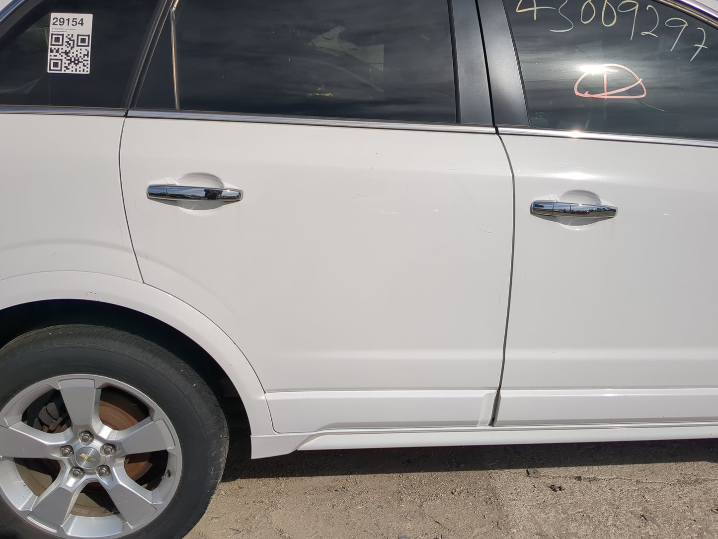 2012-2015 Chevrolet Captiva Sport Passenger Rear Door Oem - Oemusedautoparts1.com