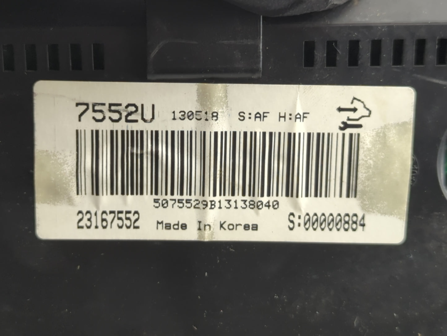 2013-2014 Chevrolet Captiva Sport Instrument Cluster Speedometer Gauges P/N:23167552 Fits Fits 2013 2014 OEM Used Auto Parts