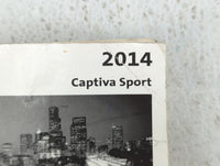2014 Chevrolet Captiva Sport Owners Manual Book Guide OEM Used Auto Parts - Oemusedautoparts1.com