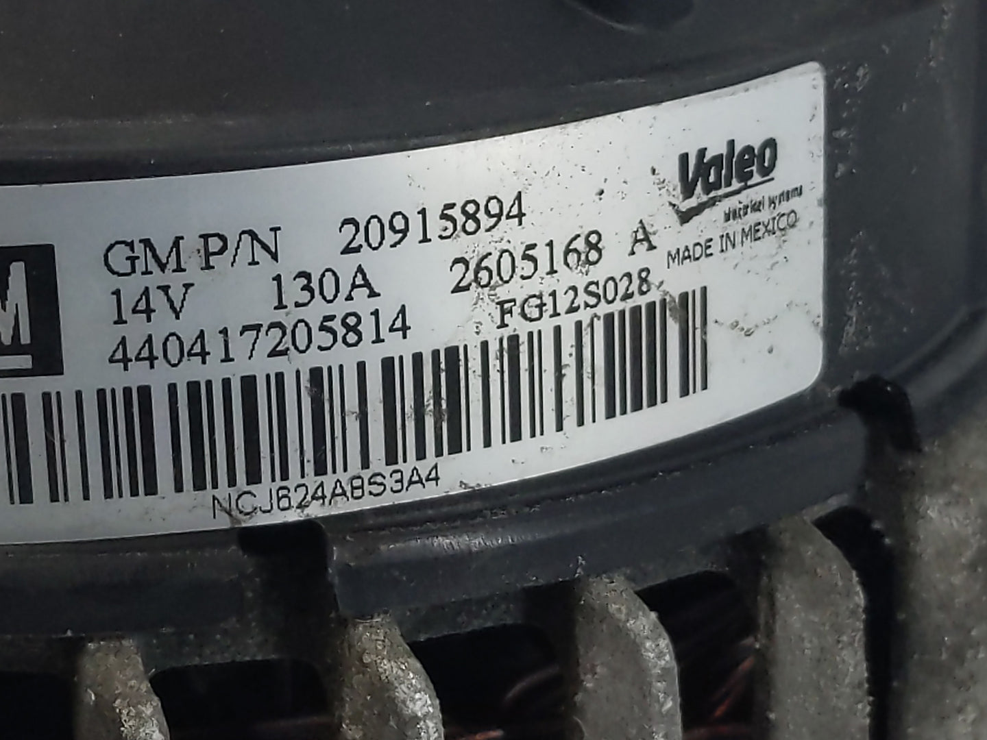 2012-2015 Chevrolet Captiva Sport Alternator Replacement Generator Charging Assembly Engine OEM Fits Fits 2012 2013 2014 201