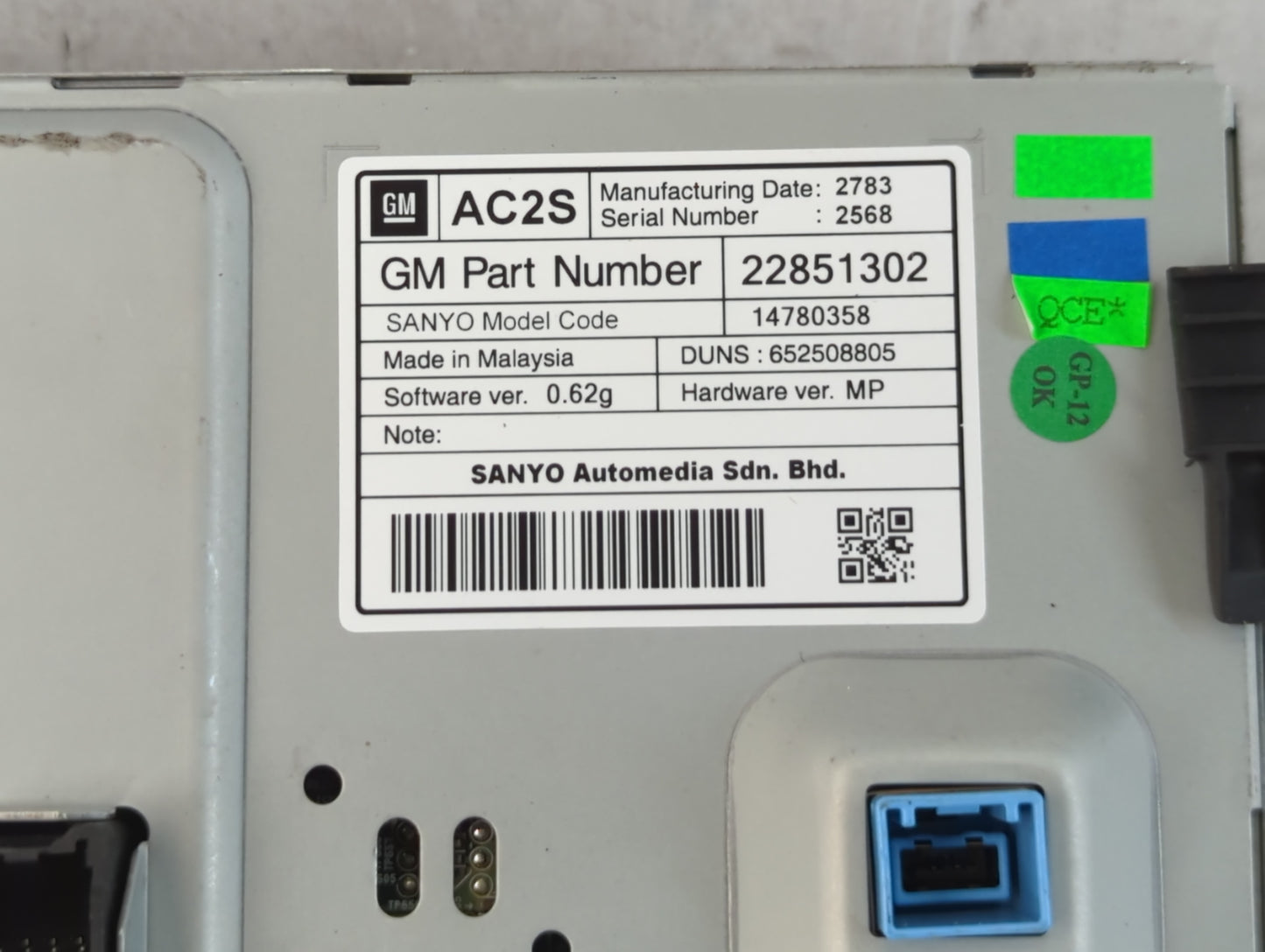 2011-2016 Chevrolet Cruze Information Display Screen - Oemusedautoparts1.com