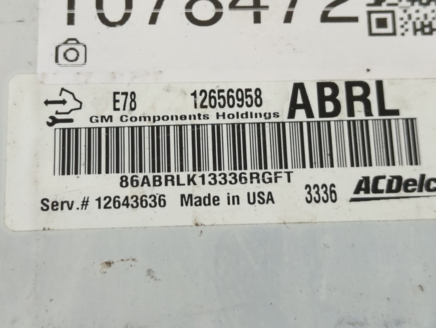 2012-2016 Chevrolet Cruze PCM Engine Control Computer ECU ECM PCU OEM P/N:12656958 Fits Fits 2011 2012 2013 2014 2015 2016 O