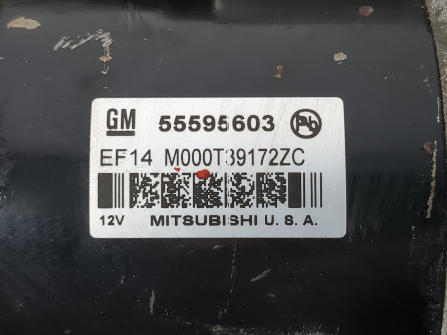 2011-2016 Chevrolet Cruze Car Starter Motor Solenoid OEM P/N:M000T39172ZC 55595603 Fits OEM Used Auto Parts - Oemusedautopar