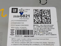 2014 Chevrolet Cruze Radio AM FM Cd Player Receiver Replacement P/N:23206821 Fits OEM Used Auto Parts - Oemusedautoparts1.co