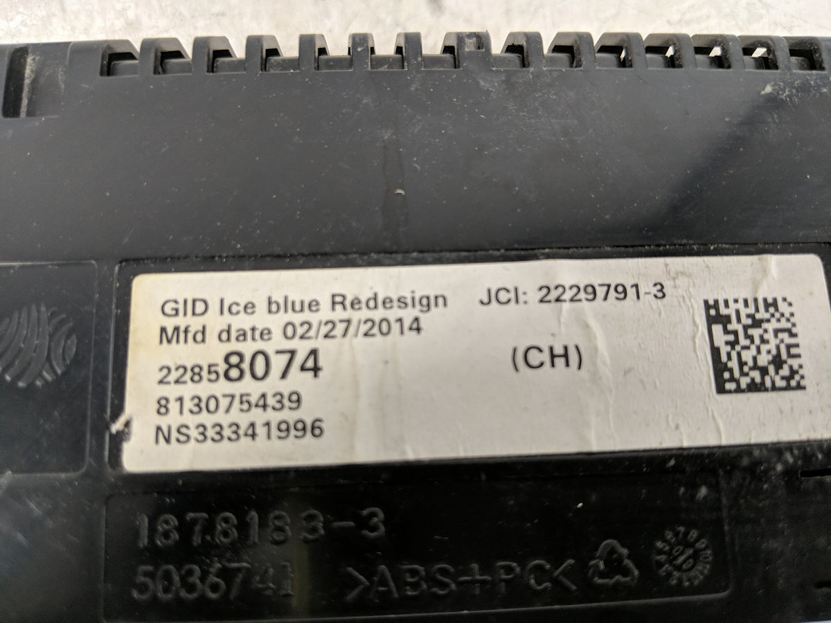2011-2016 Chevrolet Cruze Information Radio Display Screen 1186872 - Oemusedautoparts1.com