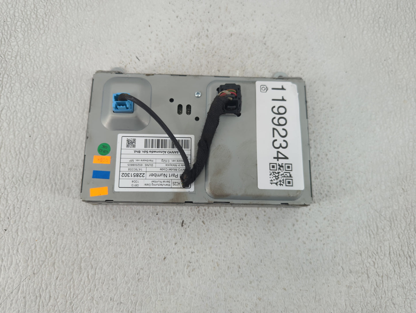 2014 Chevrolet Cruze Radio AM FM Cd Player Receiver Replacement P/N:22851302 Fits OEM Used Auto Parts - Oemusedautoparts1.co