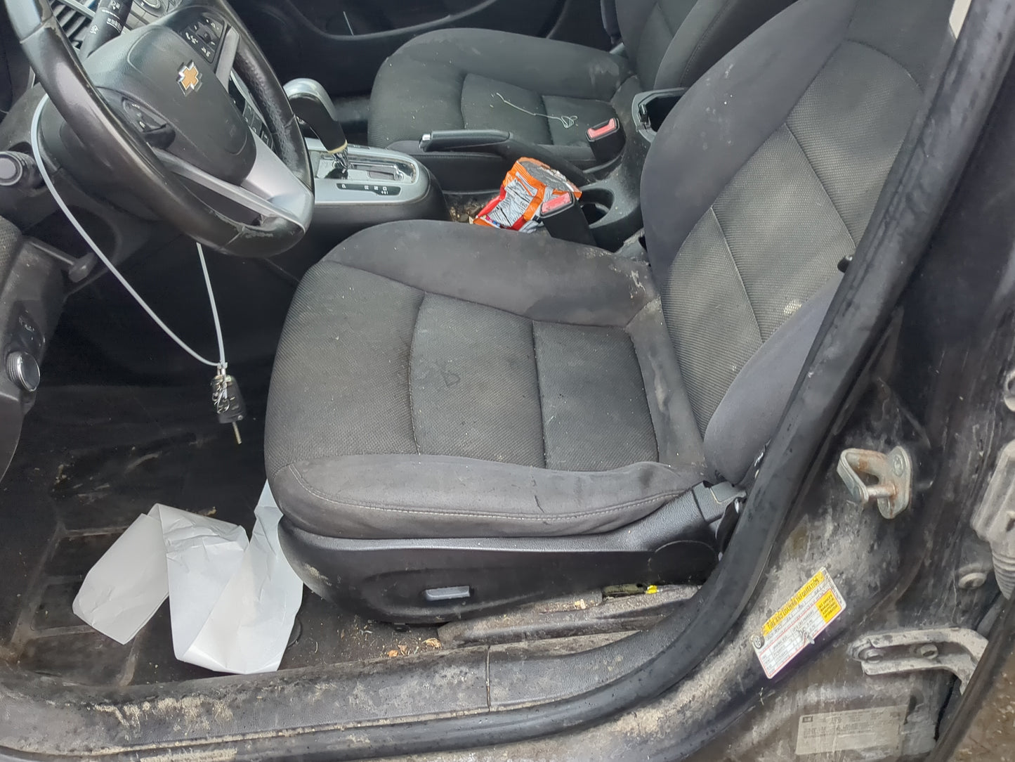 2012-2016 Chevrolet Cruze Driver Front Seat Oem - Oemusedautoparts1.com
