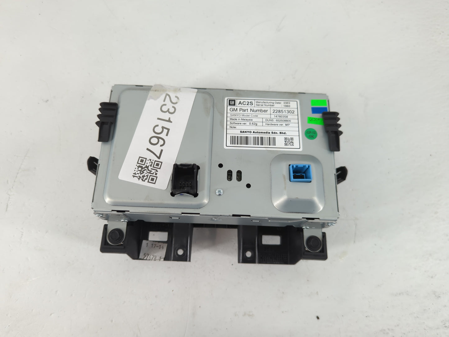 2012-2016 Chevrolet Cruze Information Display Screen - Oemusedautoparts1.com