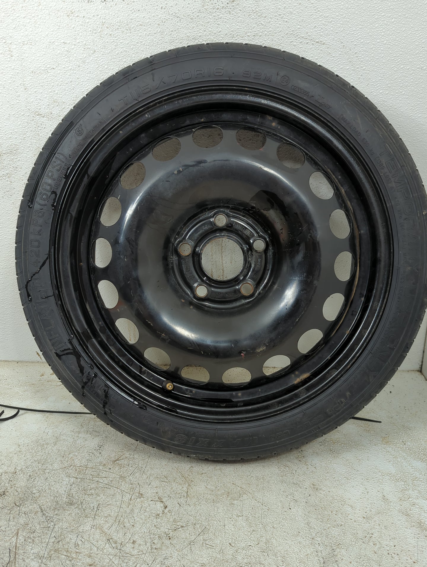 2011-2016 Chevrolet Cruze Spare Donut Tire Wheel Rim Oem 1274942 - Oemusedautoparts1.com