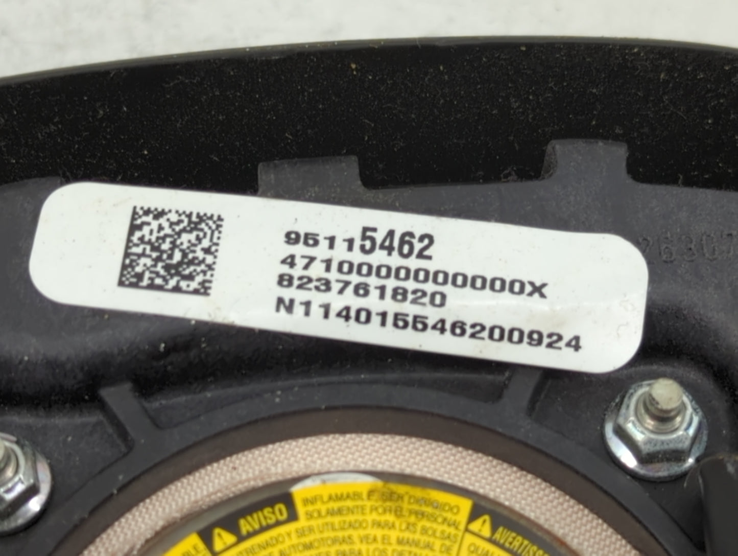2013-2016 Chevrolet Cruze Air Bag Driver Left Steering Wheel Mounted P/N:95115462 Fits Fits 2013 2014 2015 2016 OEM Used Aut