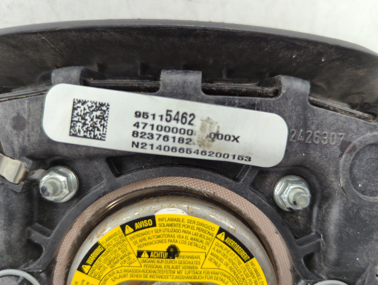 2013-2016 Chevrolet Cruze Air Bag Driver Left Steering Wheel Mounted P/N:95115462 Fits Fits 2013 2014 2015 2016 OEM Used Aut