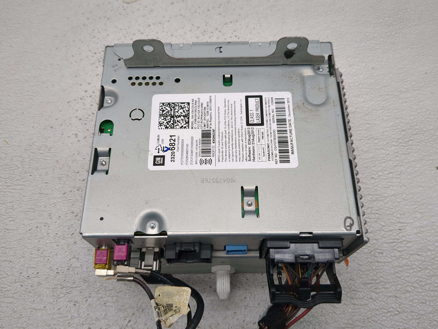 2013-2016 Chevrolet Cruze Radio AM FM Cd Player Receiver Replacement P/N:23206821 Fits Fits 2013 2014 2015 2016 OEM Used Aut