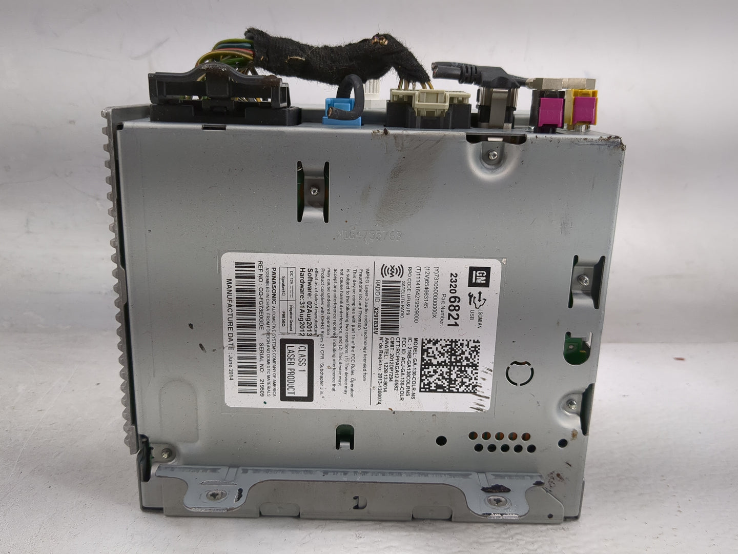 2014-2016 Chevrolet Cruze Radio AM FM Cd Player Receiver Replacement P/N:23206821 Fits Fits 2014 2015 2016 2017 OEM Used Aut