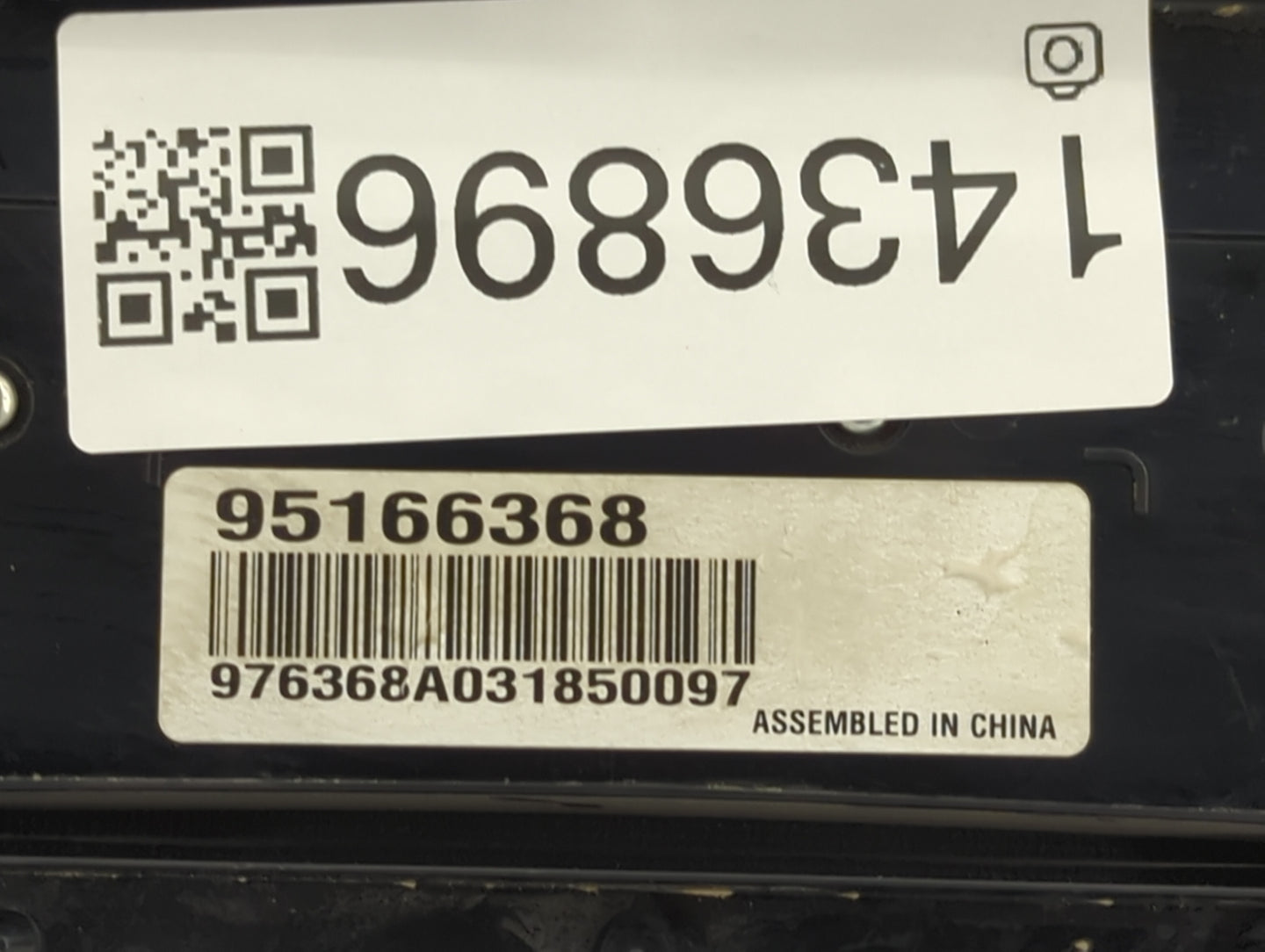 2014 Chevrolet Cruze Radio Control Panel Black - Oemusedautoparts1.com