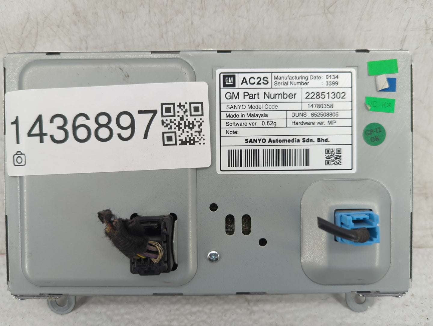 2014 Chevrolet Cruze Information Display Screen - Oemusedautoparts1.com
