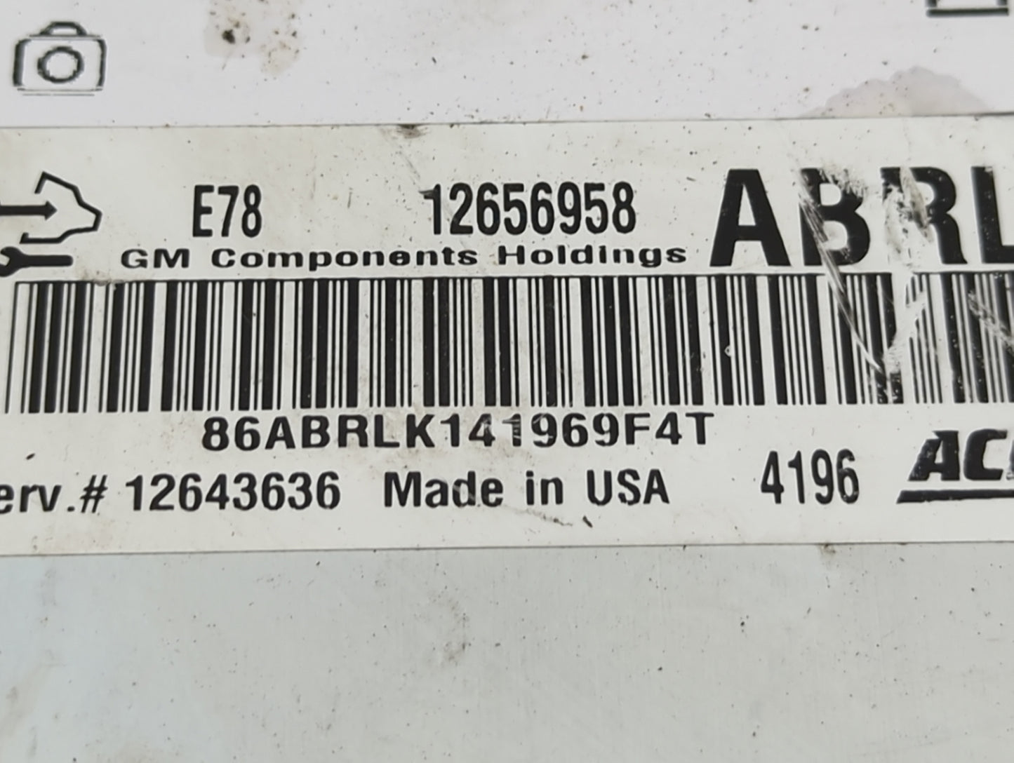 2012-2016 Chevrolet Cruze PCM Engine Control Computer ECU ECM PCU OEM P/N:12656958 12643636 Fits OEM Used Auto Parts - Oemus