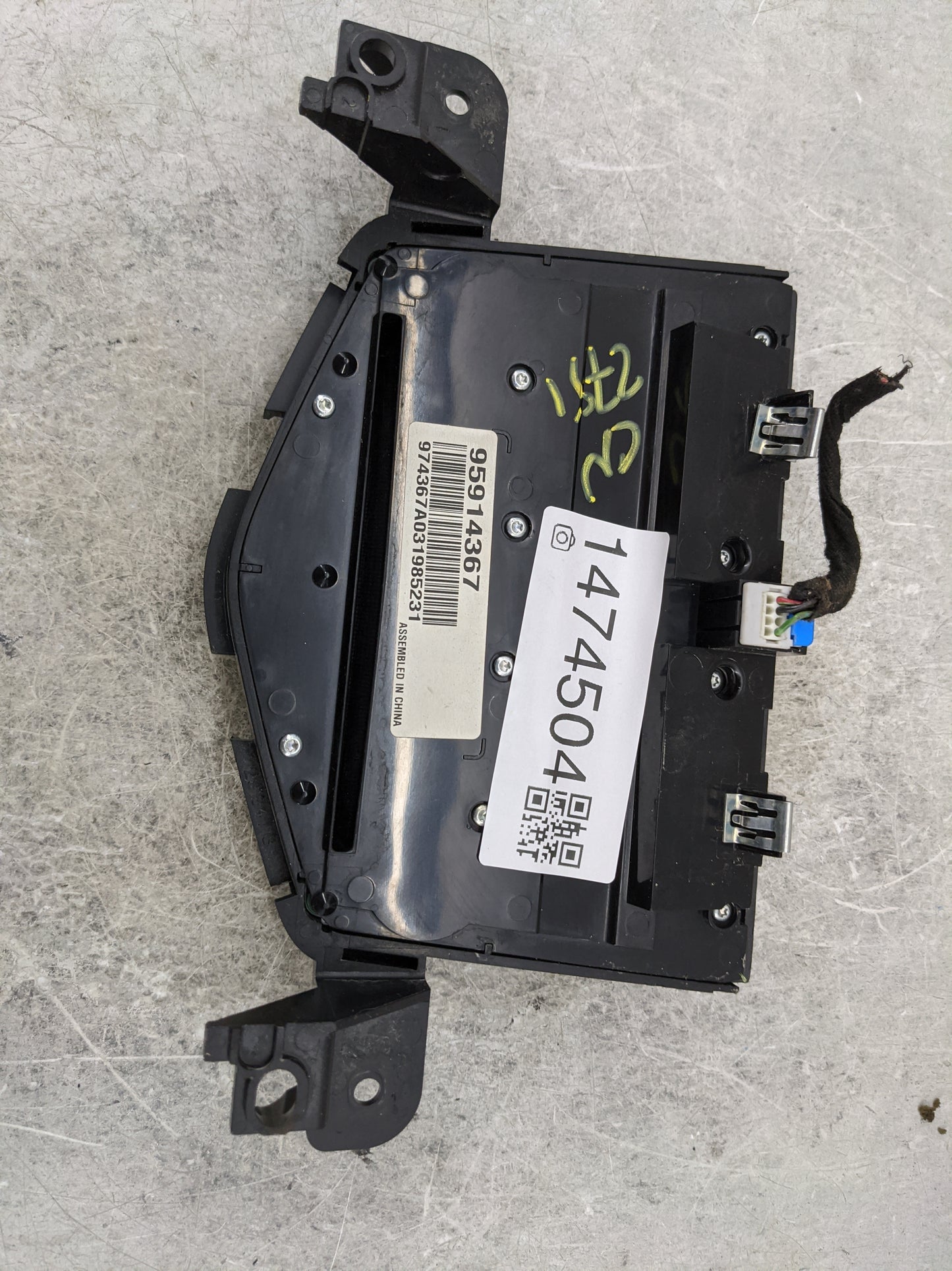 2011-2016 Chevrolet Cruze Radio Control Panel 1474504 - Oemusedautoparts1.com