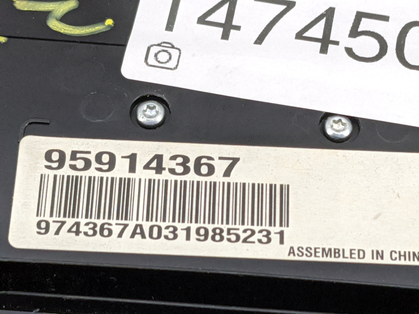 2011-2016 Chevrolet Cruze Radio Control Panel 1474504 - Oemusedautoparts1.com