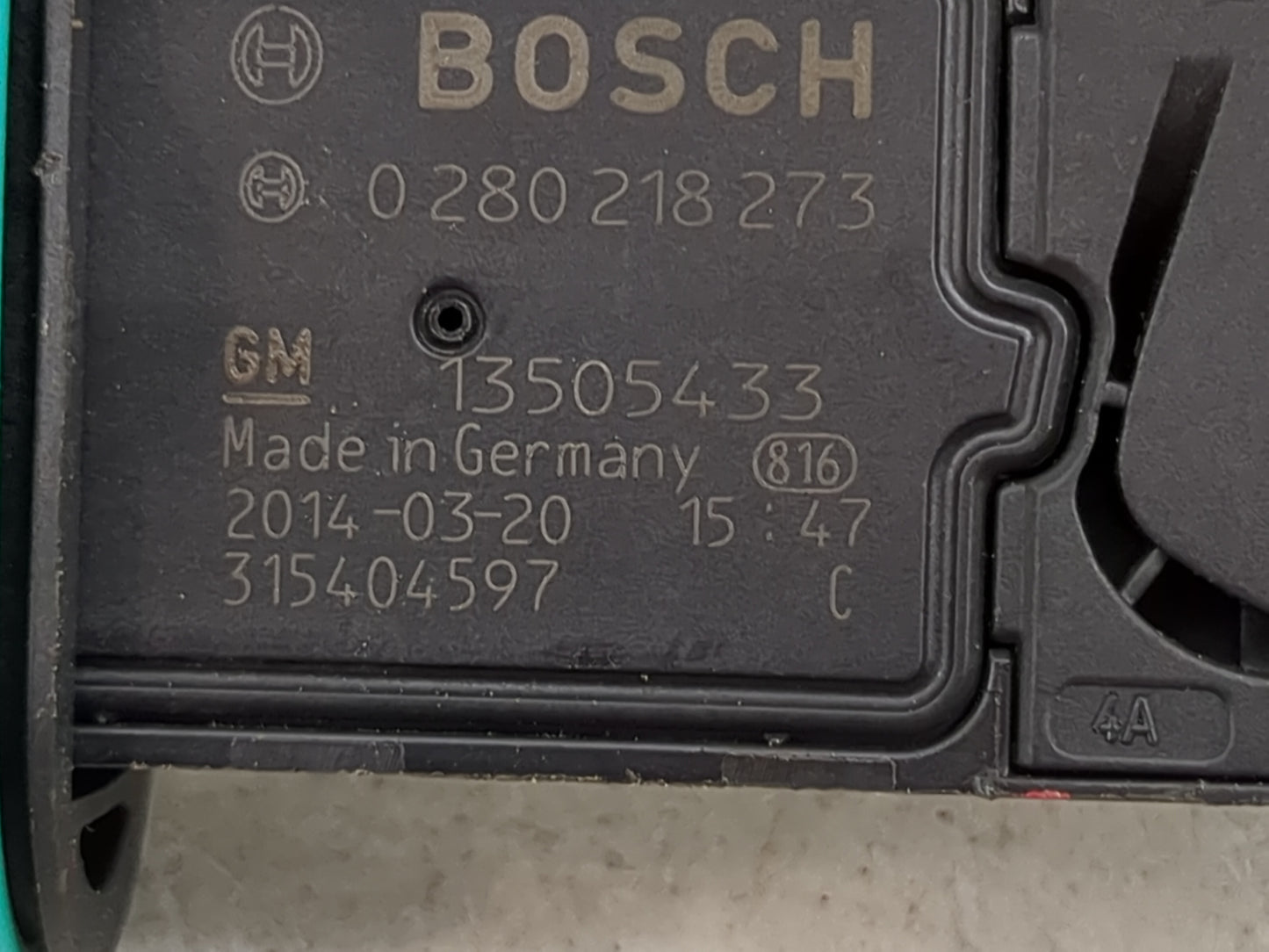 2012-2019 Chevrolet Cruze Mass Air Flow Meter Maf 1486083 - Oemusedautoparts1.com