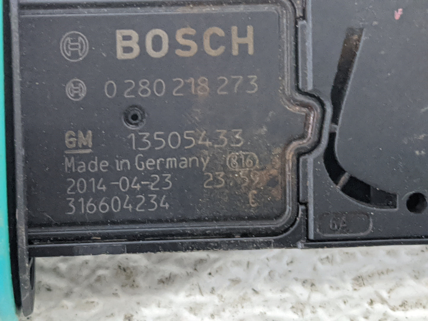 2012-2019 Chevrolet Cruze Mass Air Flow Meter Maf 1489801 - Oemusedautoparts1.com