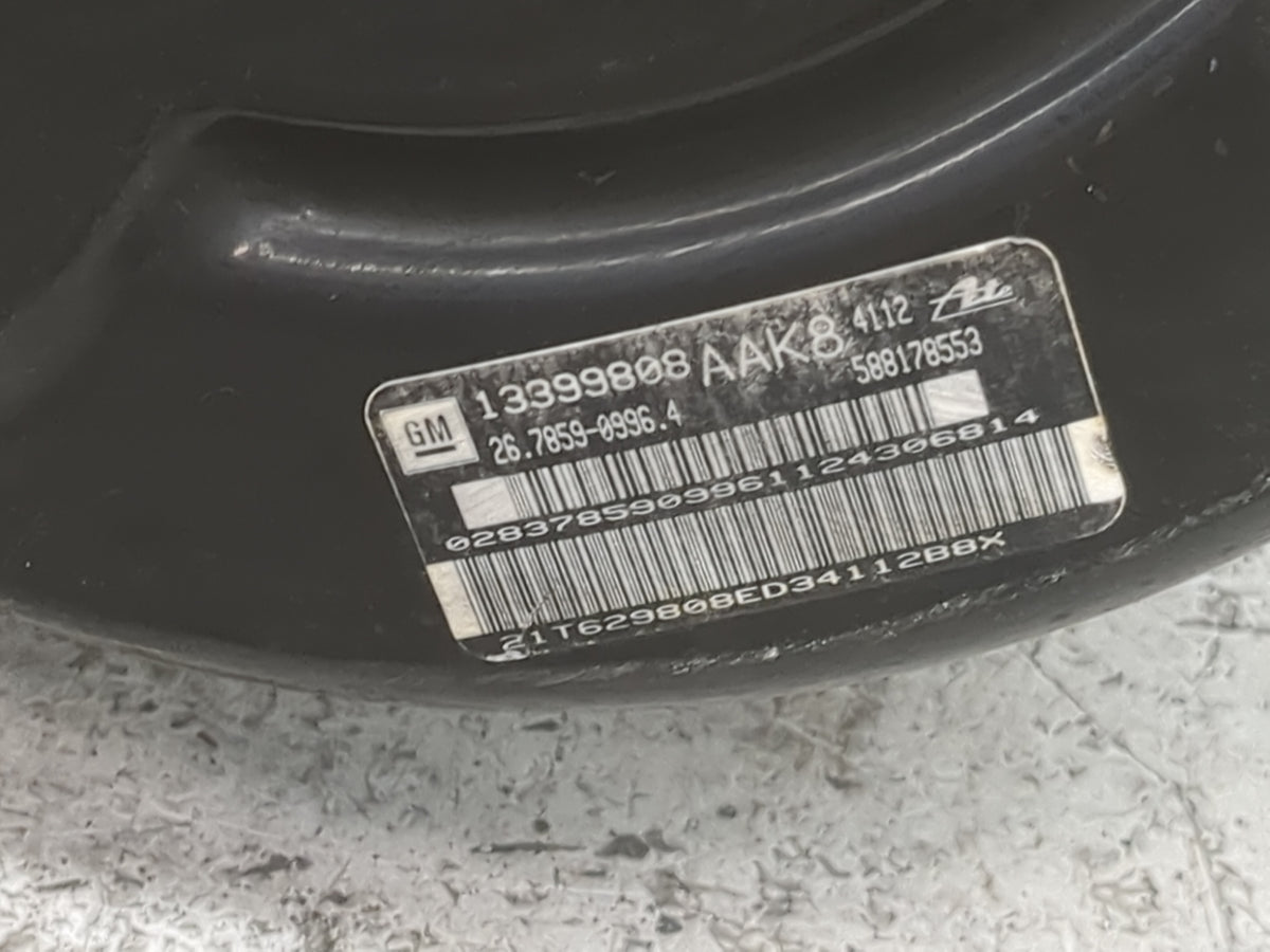 2011-2016 Chevrolet Cruze Power Brake Booster Oem 1500858 - Oemusedautoparts1.com