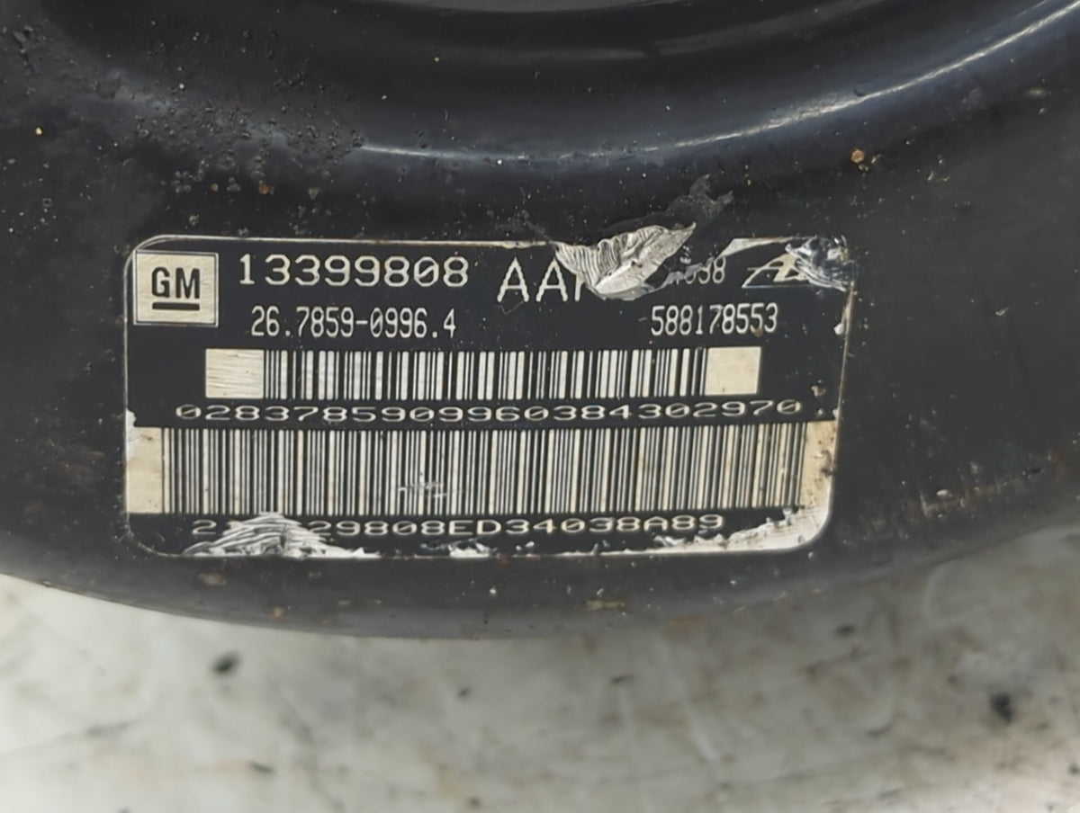 2011-2016 Chevrolet Cruze Power Brake Booster Oem 1501146 - Oemusedautoparts1.com