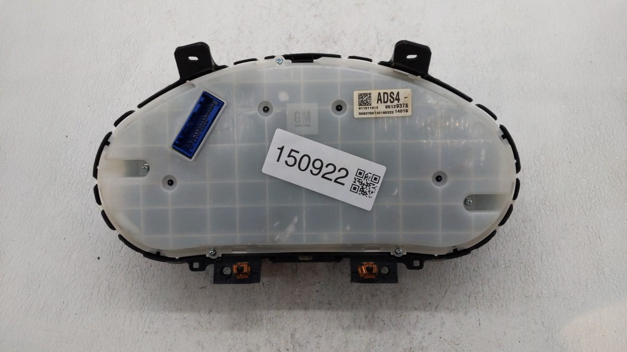 2013-2014 Chevrolet Cruze Instrument Cluster Speedometer Gauges P/N:95129378 Fits Fits 2013 2014 OEM Used Auto Parts - Oemus