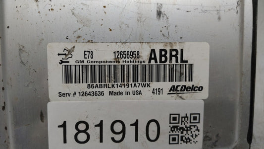 2012-2016 Chevrolet Cruze PCM Engine Control Computer ECU ECM PCU OEM P/N:12656958 12643636 Fits OEM Used Auto Parts