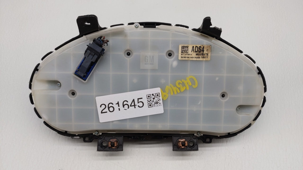 2013-2014 Chevrolet Cruze Instrument Cluster Speedometer Gauges P/N:95129378 Fits Fits 2013 2014 OEM Used Auto Parts - Oemus