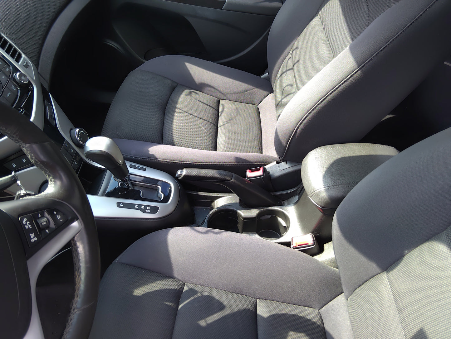 2013-2016 Chevrolet Cruze Center Floor Console Fits Fits 2013 2014 2015 2016 OEM Used Auto Parts - Oemusedautoparts1.com