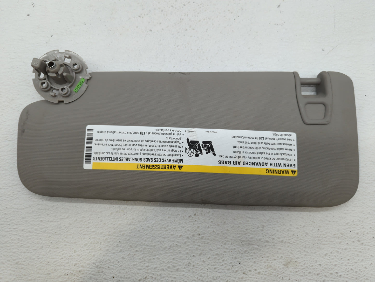 2011-2016 Chevrolet Cruze Sun Visor Shade Replacement Passenger Right Mirror Fits Fits 2011 2012 2013 2014 2015 2016 OEM Use