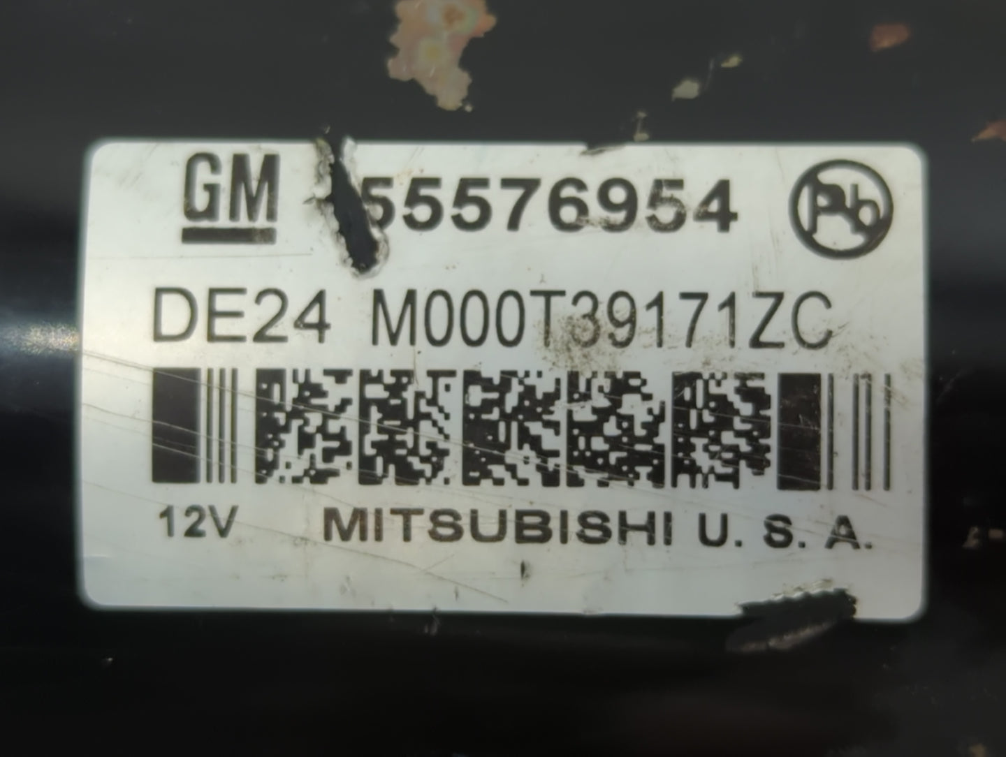 2011-2016 Chevrolet Cruze Car Starter Motor Solenoid OEM P/N:M000T39171ZC 55576954 Fits OEM Used Auto Parts - Oemusedautopar