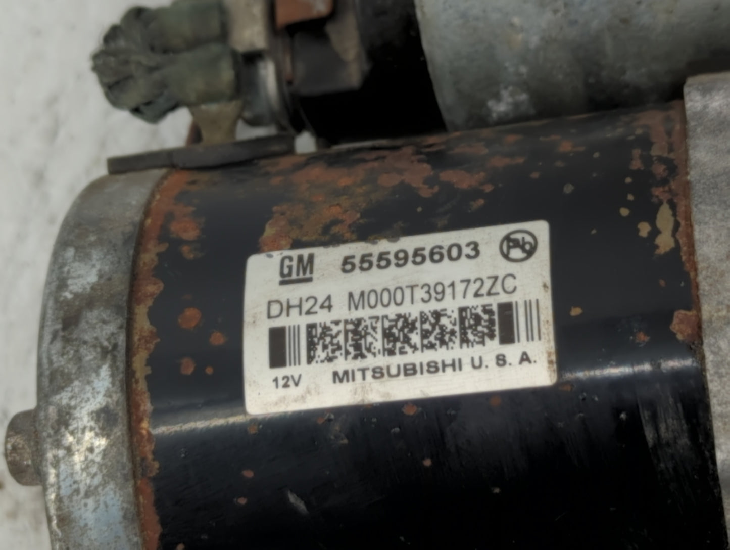2011-2016 Chevrolet Cruze Car Starter Motor Solenoid OEM P/N:M000T39172ZC 55595603 Fits OEM Used Auto Parts - Oemusedautopar