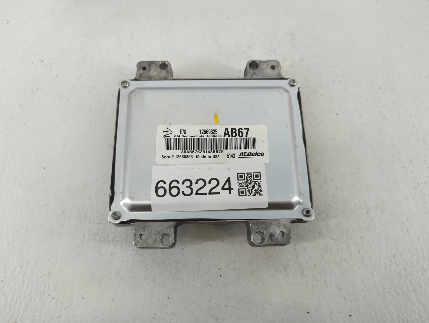 2012-2016 Chevrolet Cruze PCM Engine Control Computer ECU ECM PCU OEM P/N:E78 12669325 12669325 Fits OEM Used Auto Parts - O