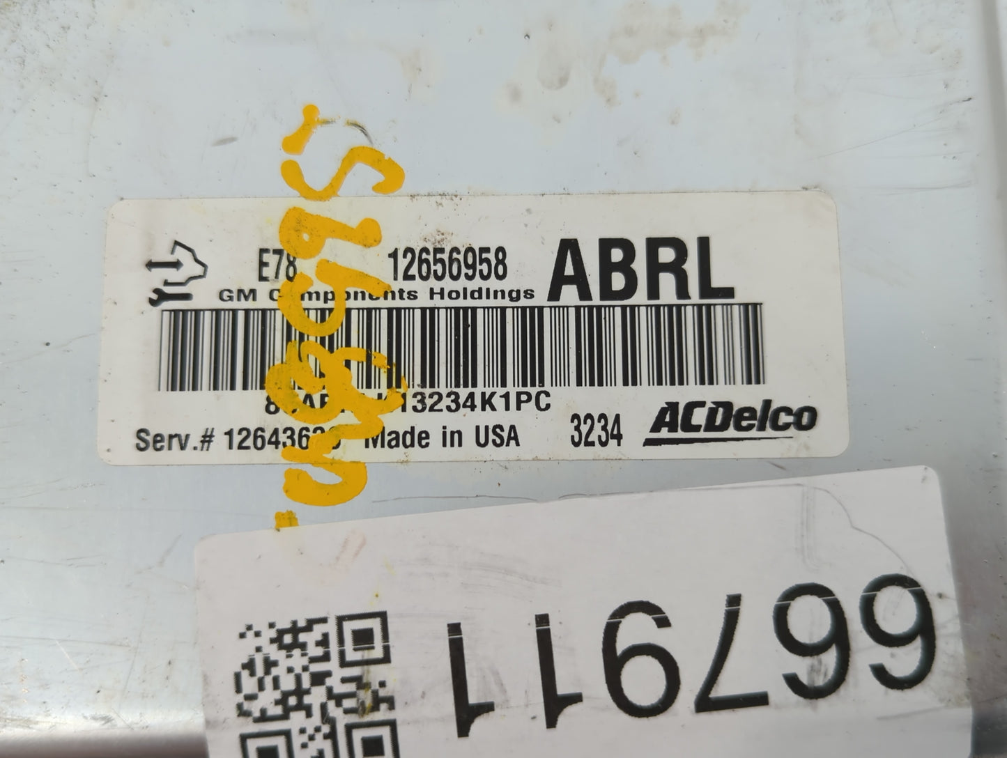 2012-2016 Chevrolet Cruze PCM Engine Control Computer ECU ECM PCU OEM P/N:12656958 Fits Fits 2011 2012 2013 2014 2015 2016 O