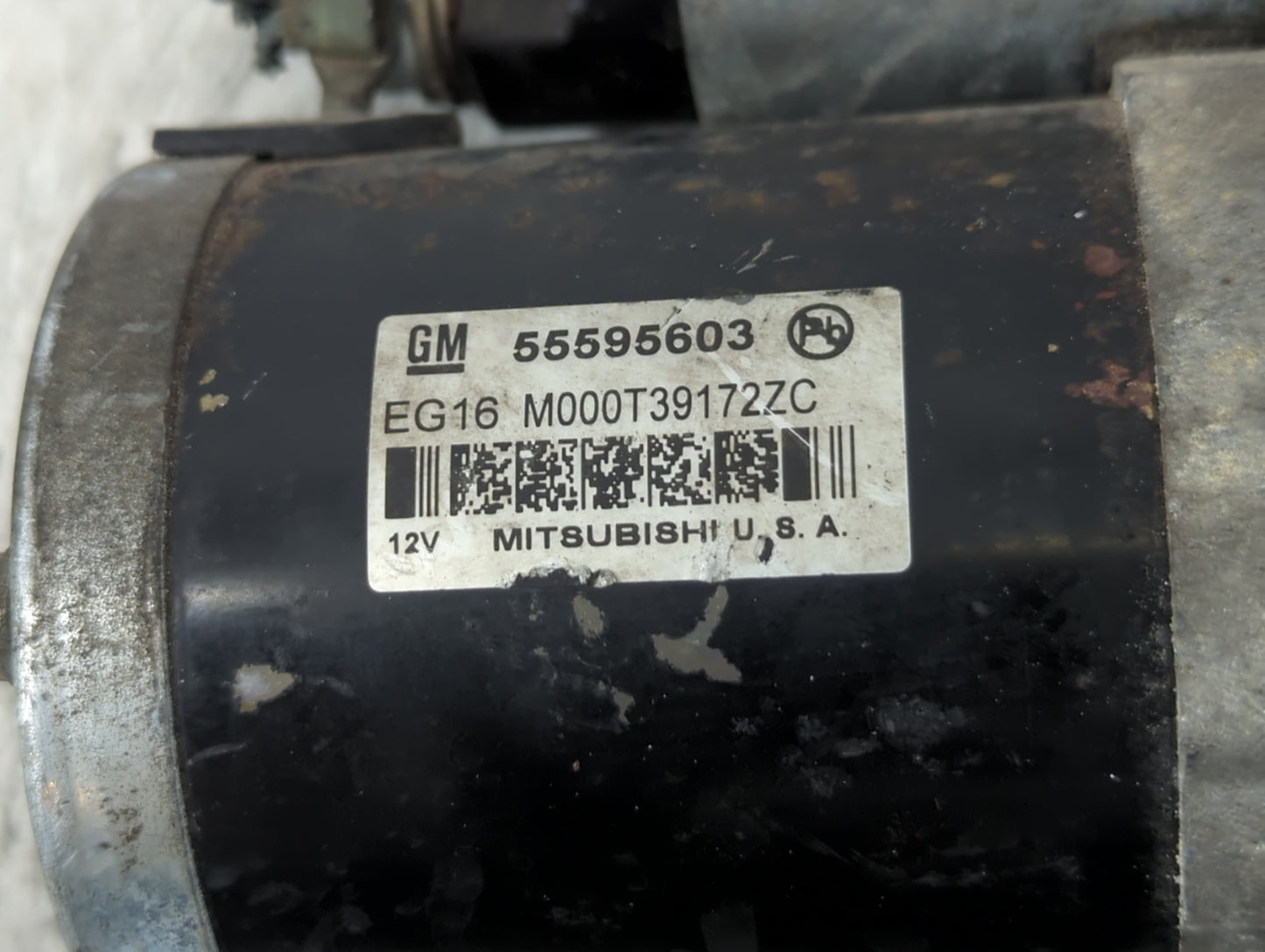 2011-2016 Chevrolet Cruze Car Starter Motor Solenoid OEM P/N:M000T39172ZC 55595603 Fits OEM Used Auto Parts - Oemusedautopar