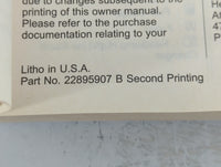 2014 Chevrolet Cruze Owners Manual Book Guide P/N:22895907 B OEM Used Auto Parts - Oemusedautoparts1.com