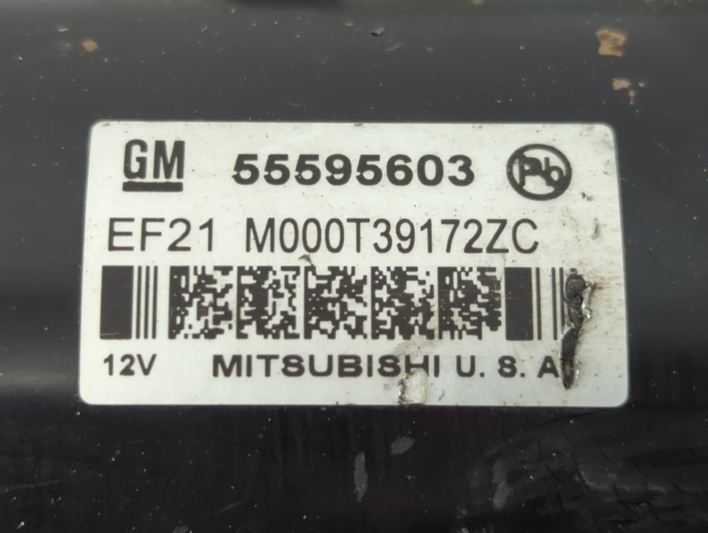 2011-2016 Chevrolet Cruze Car Starter Motor Solenoid OEM P/N:55595603 M000T39172ZC Fits OEM Used Auto Parts - Oemusedautopar