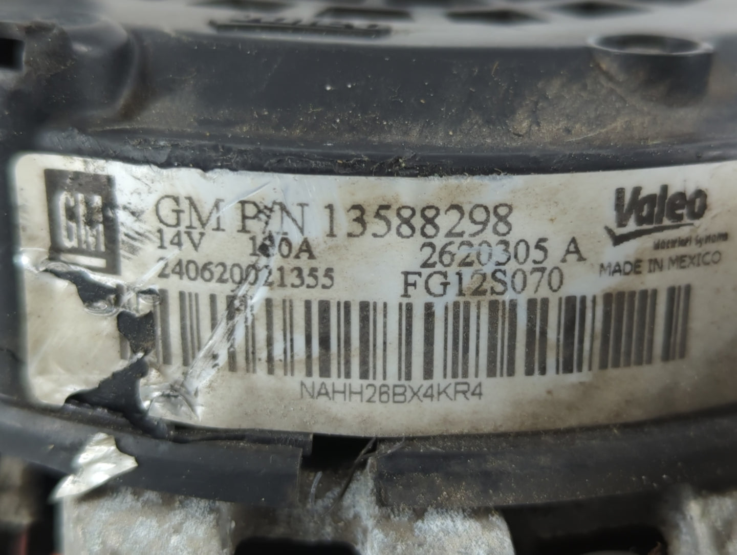 2011-2016 Chevrolet Cruze Alternator Replacement Generator Charging Assembly Engine OEM P/N:2620305 A 13588298 Fits OEM Used