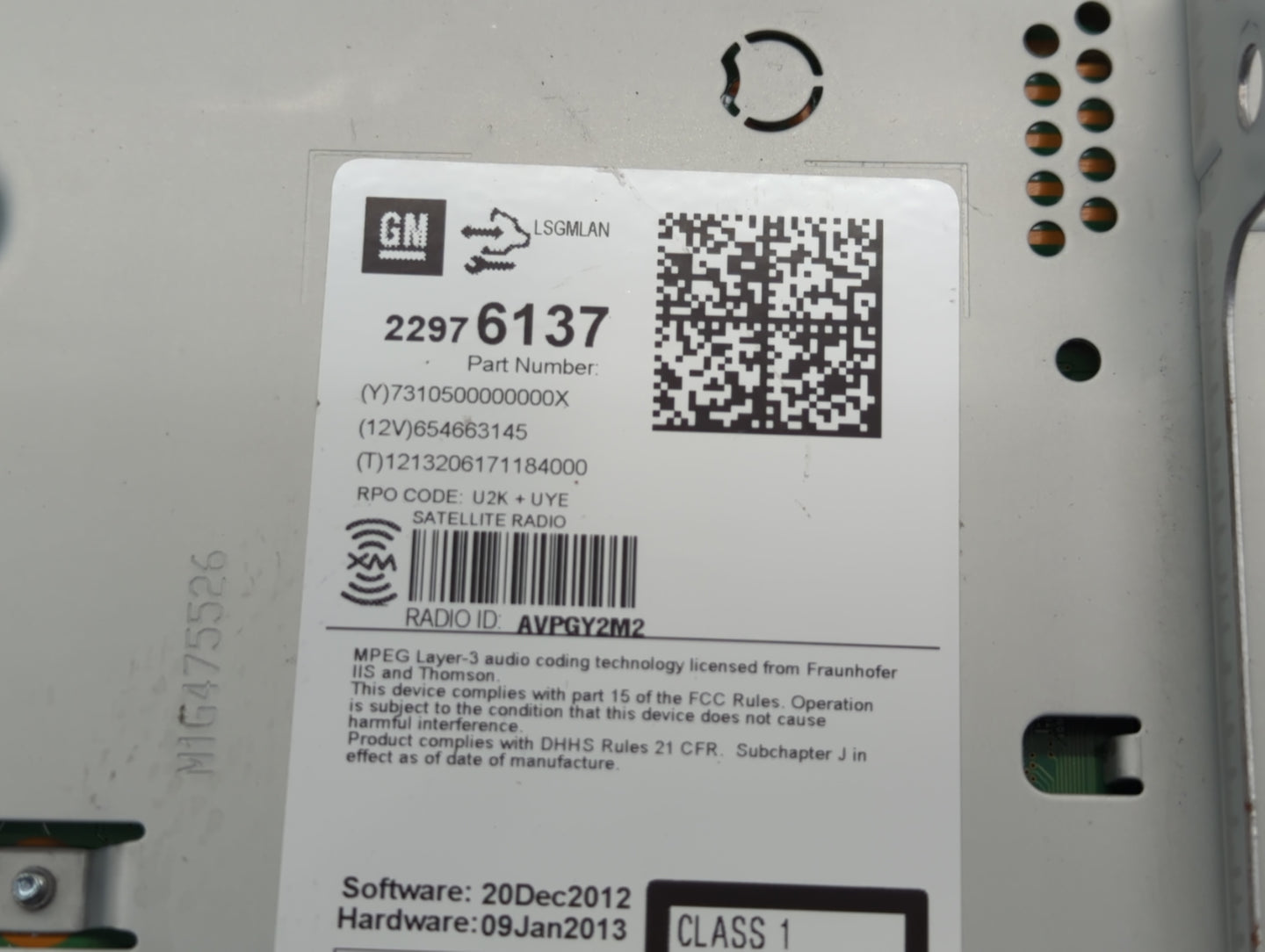 2013-2016 Chevrolet Cruze Undefined - Oemusedautoparts1.com