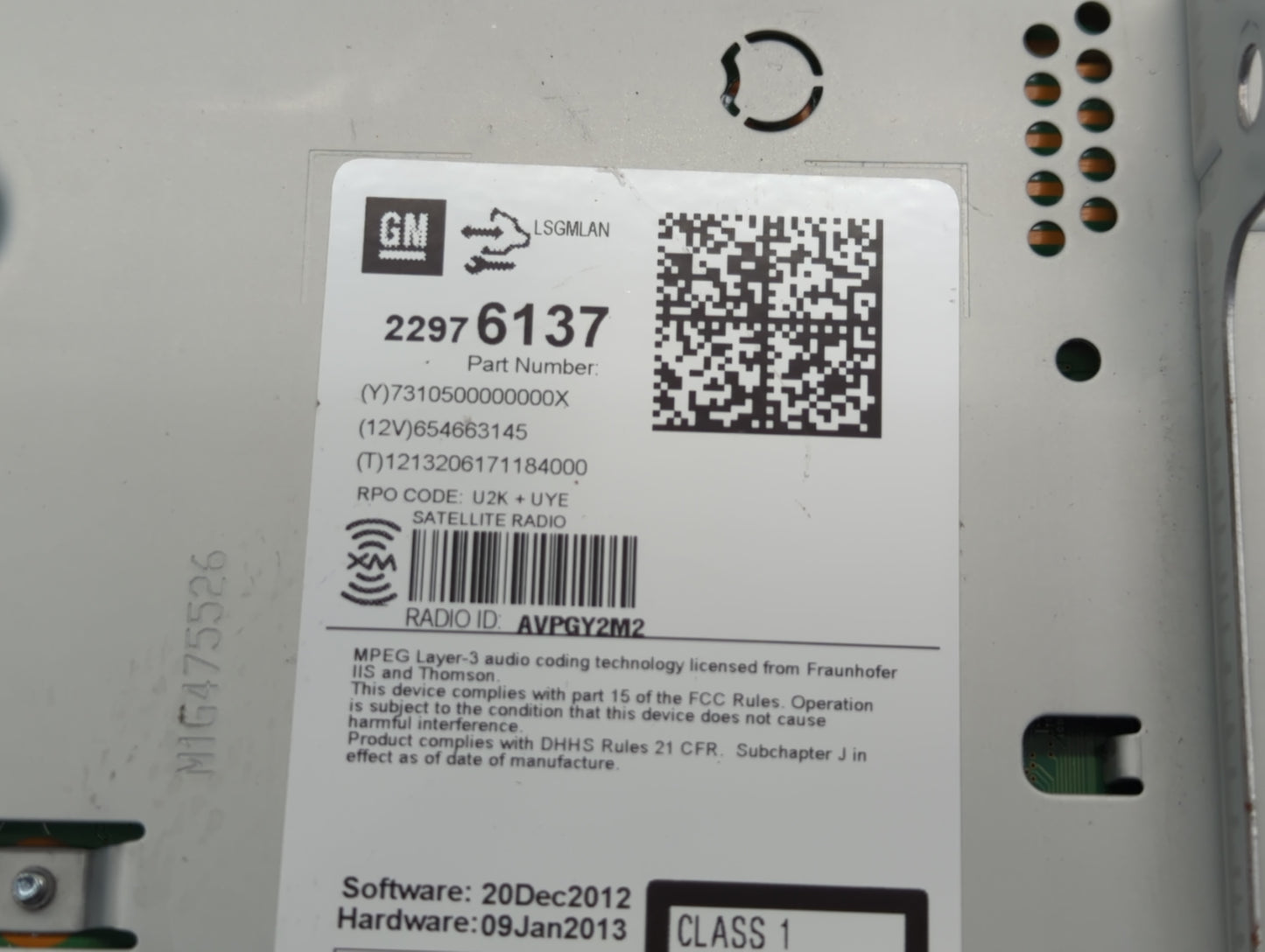 2013-2016 Chevrolet Cruze Undefined - Oemusedautoparts1.com