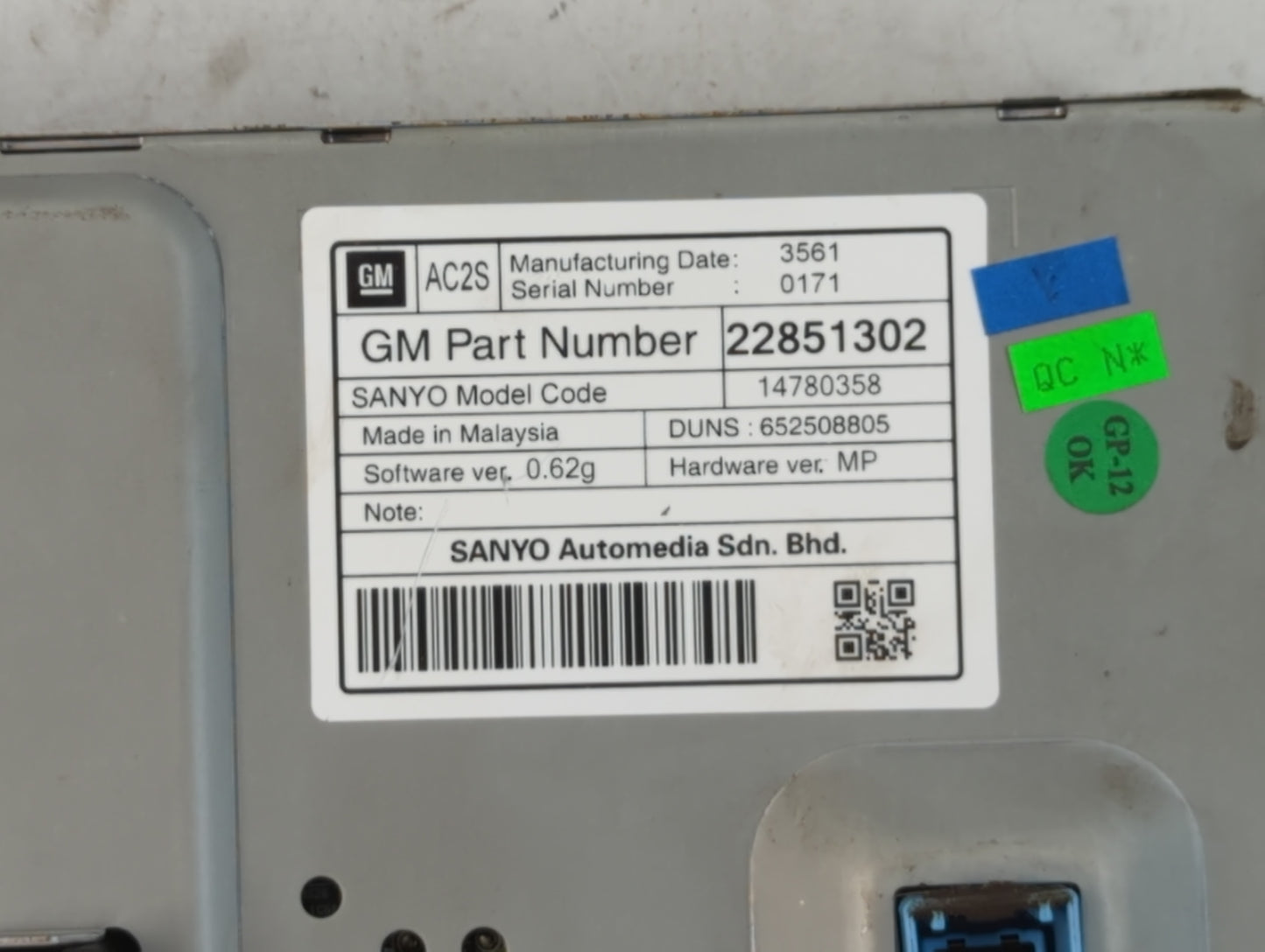 2011-2016 Chevrolet Cruze Information Display Screen - Oemusedautoparts1.com
