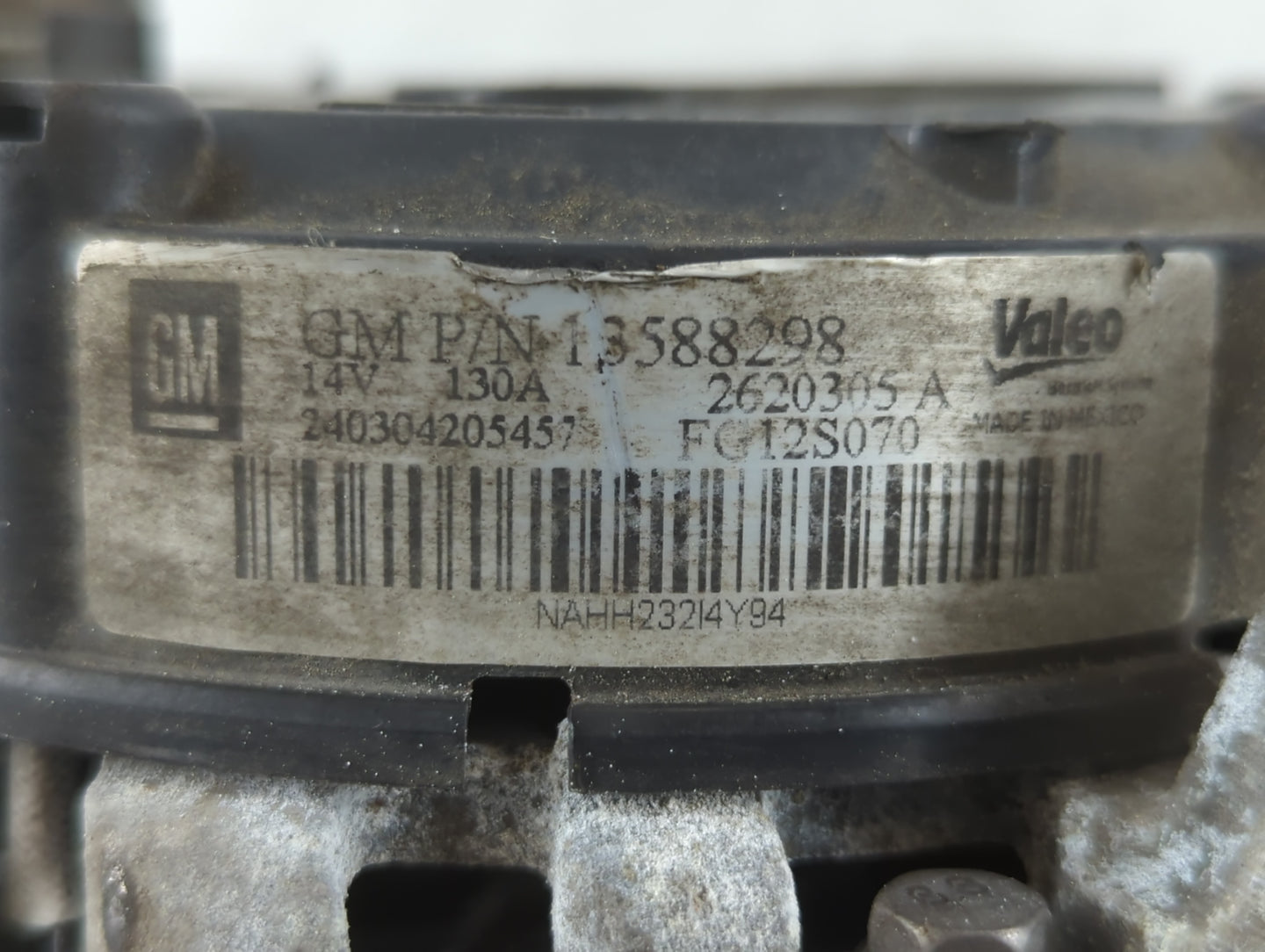 2011-2016 Chevrolet Cruze Alternator Replacement Generator Charging Assembly Engine OEM P/N:13588298 Fits OEM Used Auto Part