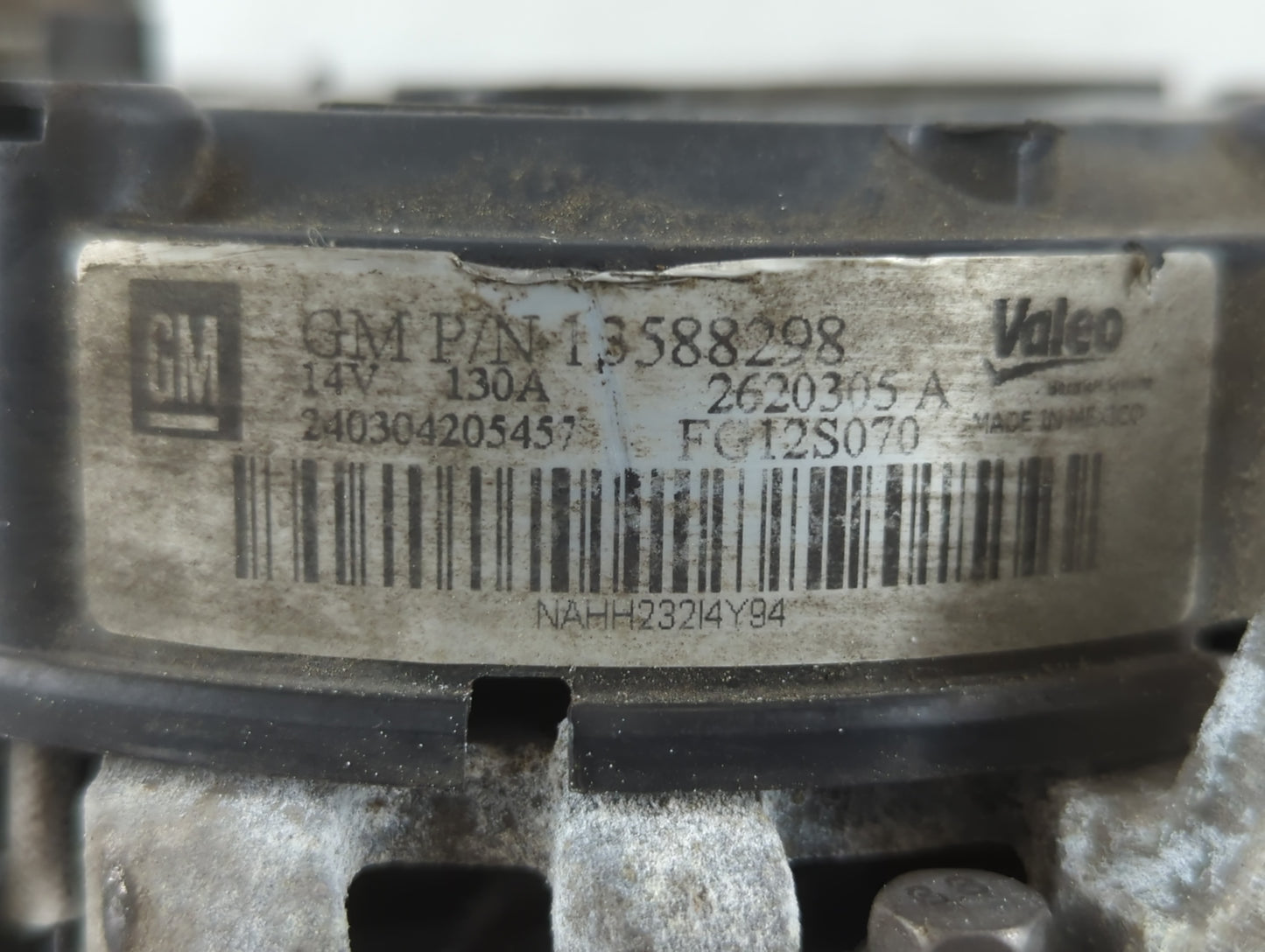 2011-2016 Chevrolet Cruze Alternator Replacement Generator Charging Assembly Engine OEM P/N:13588298 Fits OEM Used Auto Part