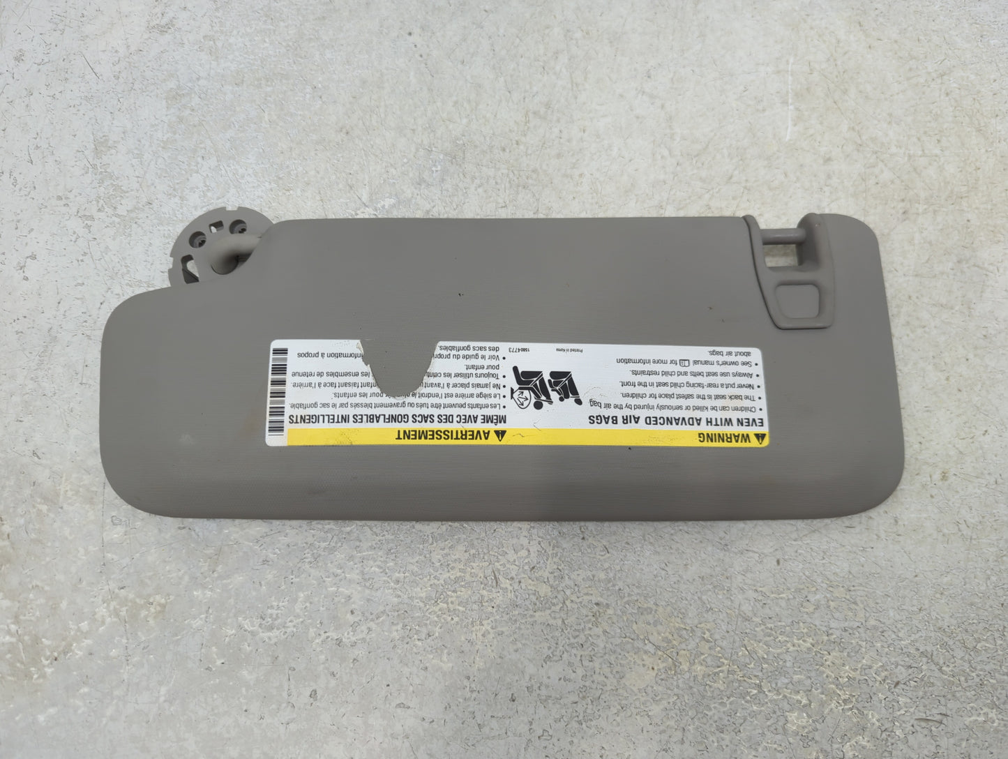2011-2016 Chevrolet Cruze Sun Visor Shade Replacement Passenger Right Mirror Fits Fits 2011 2012 2013 2014 2015 2016 OEM Use