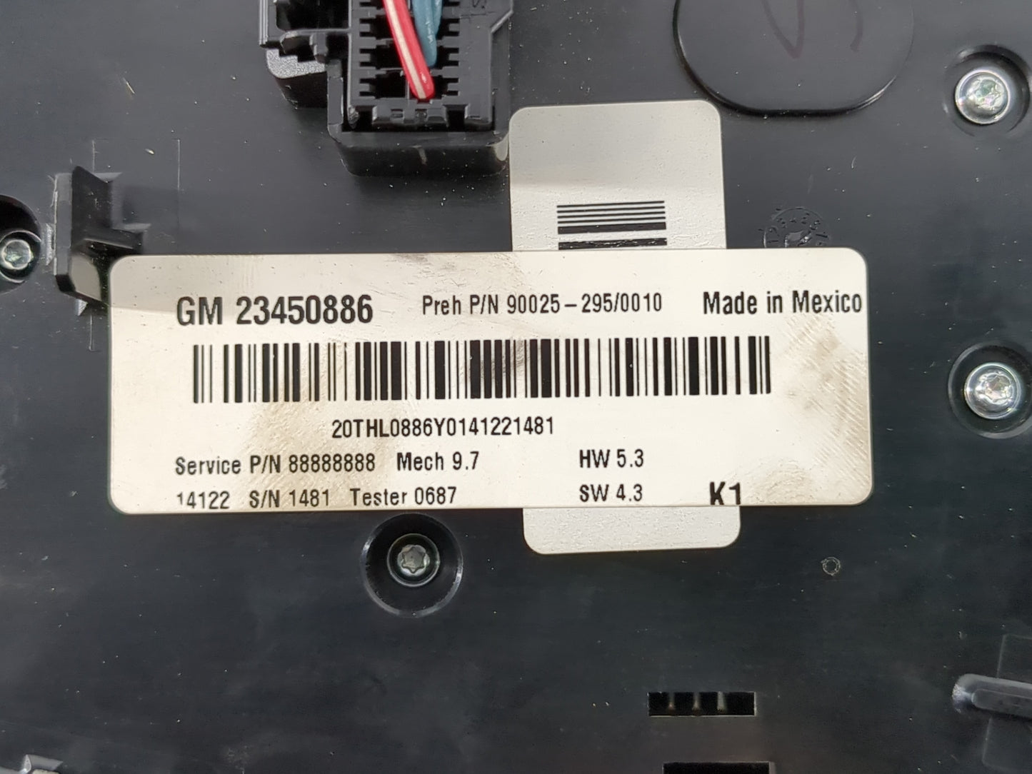 2012-2015 Chevrolet Equinox Radio AM FM Cd Player Receiver Replacement P/N:23450886 Fits Fits 2012 2013 2014 2015 OEM Used A
